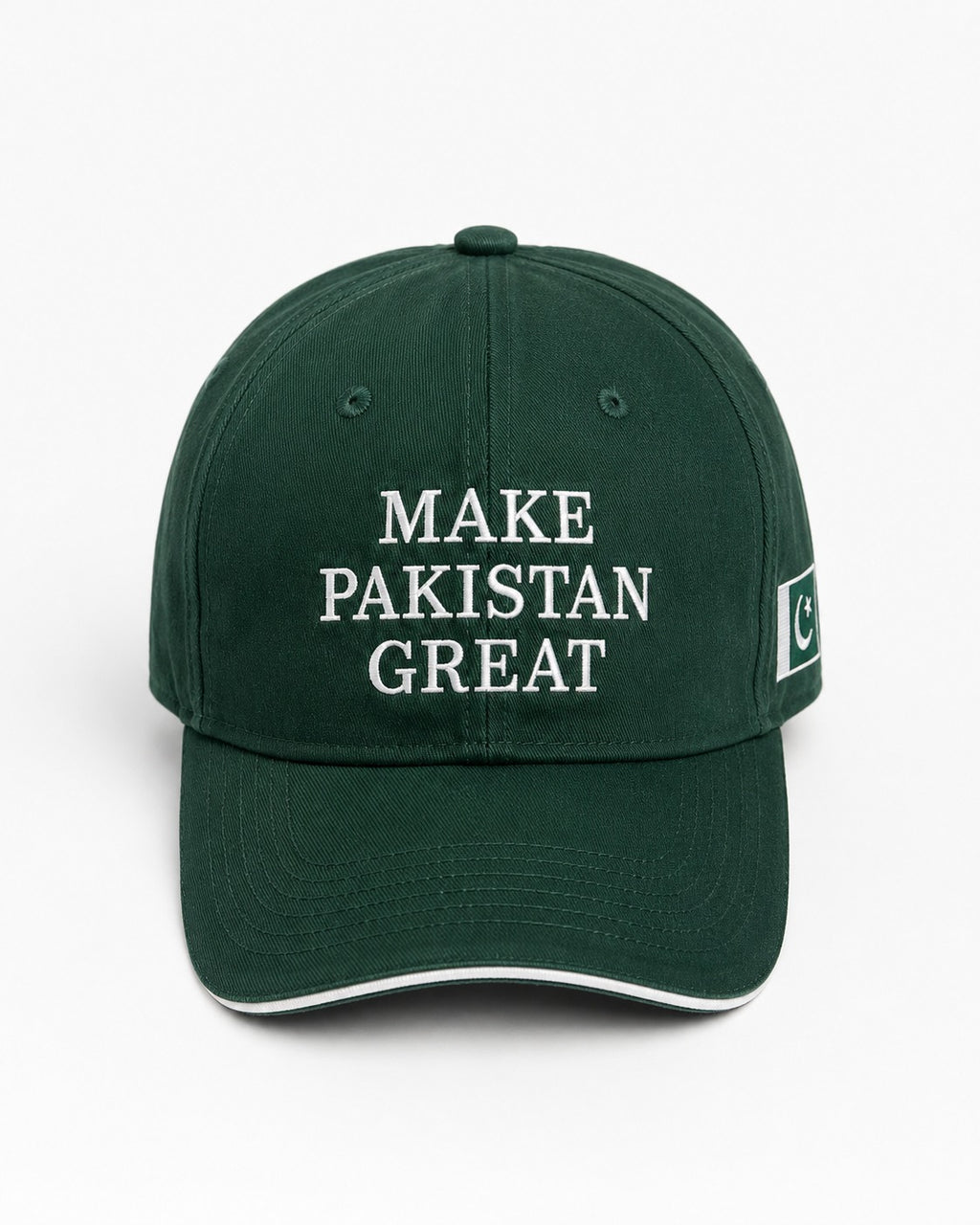Make Pakistan Great Premium Embroidered Cap – Dark Green Adjustable Baseball Hat