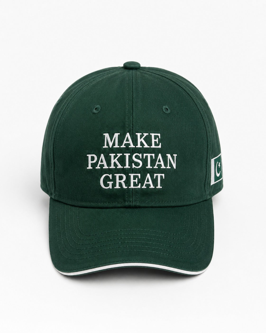 Make Pakistan Great Premium Embroidered Cap – Dark Green Adjustable Baseball Hat