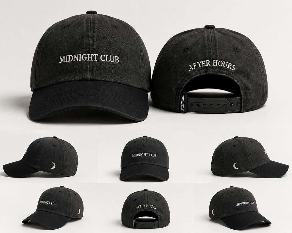 Mid Night Club Black Edition Embroidered Cap
