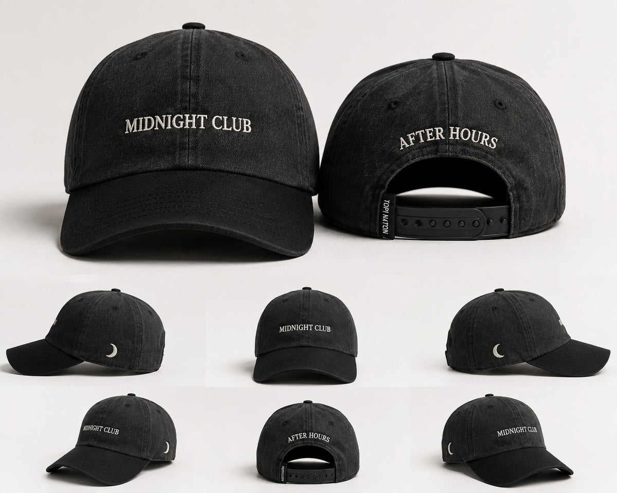 Mid Night Club Black Edition Embroidered Cap