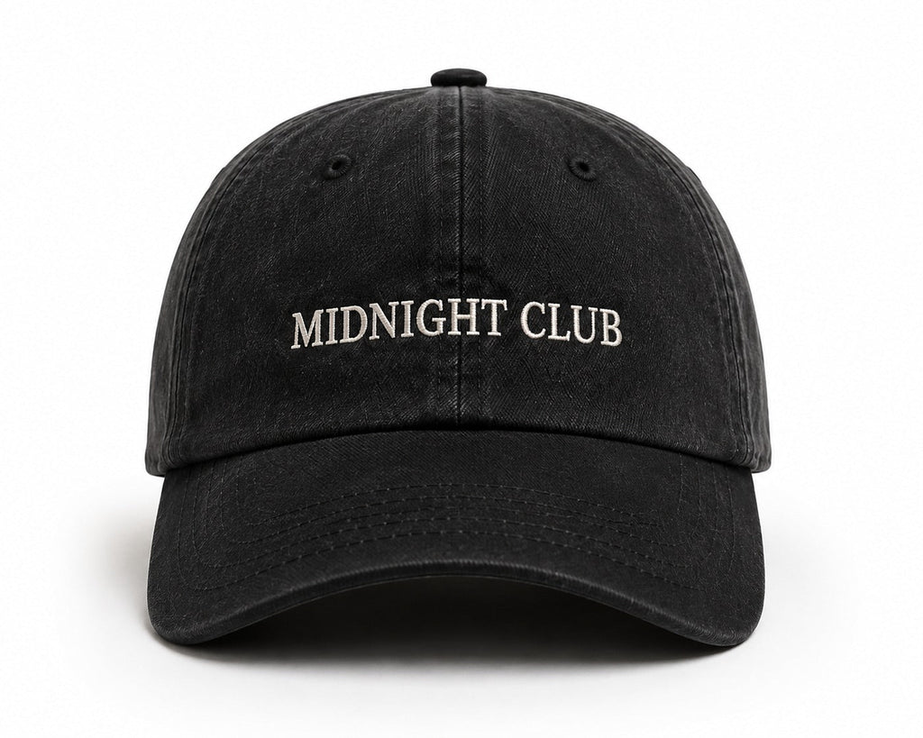 Mid Night Club Black Edition Embroidered Cap